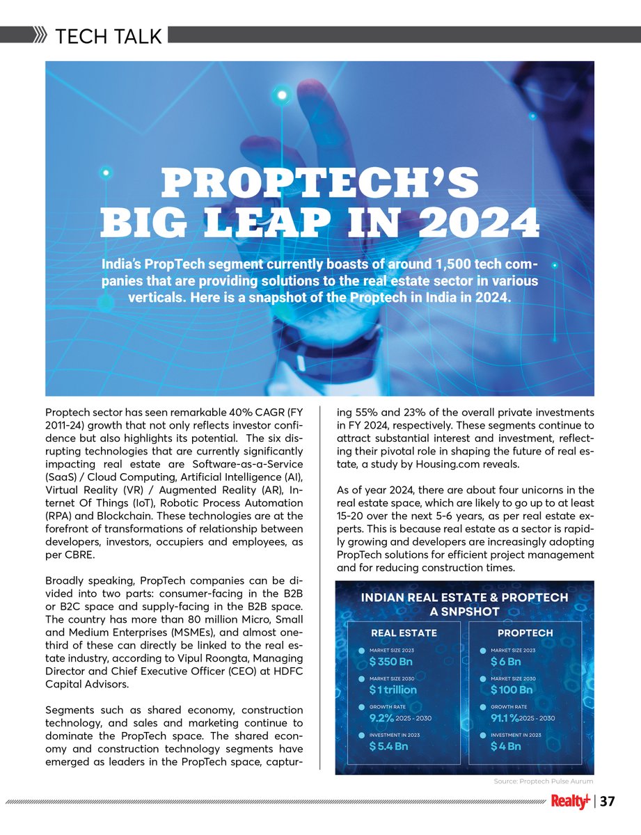 RPRealtyPlus's tweet image. PROPTECH’S BIG LEAP IN 2024

Read More: rprealtyplus.com/trends/proptec…

#PropTech2024 #RealEstateInnovation #TechInRealEstate #DigitalTransformation #SmartRealEstate #PropTechTrends #FutureOfRealEstate #RealEstateTechnology #InnovationInPropTech #TechDrivenGrowth