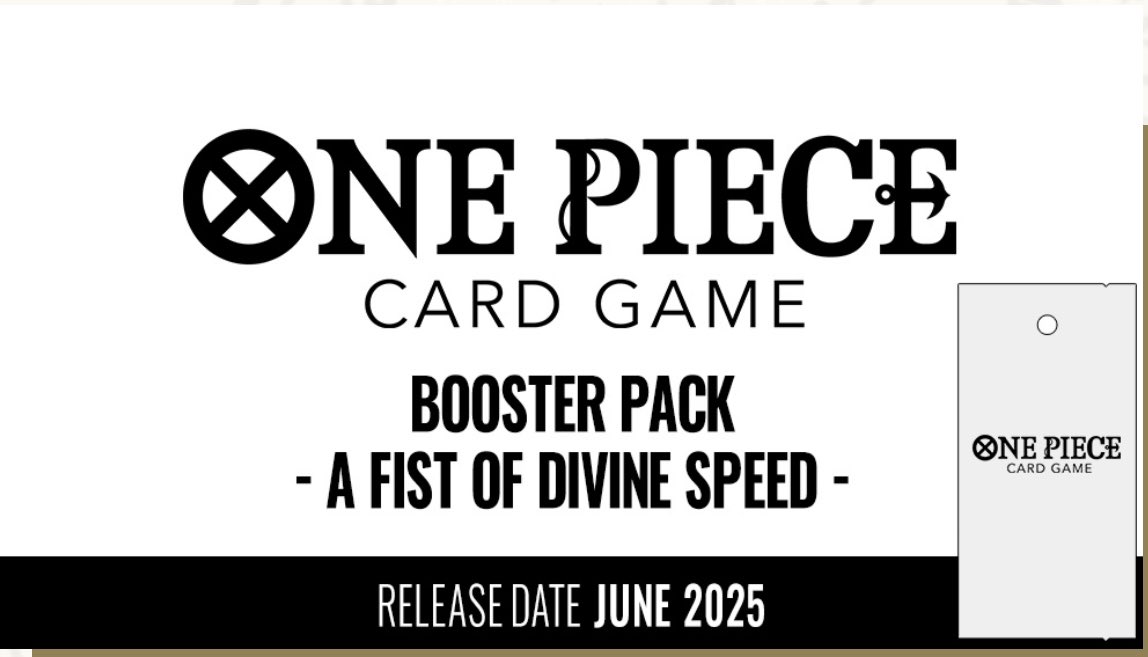 The official English set name for One Piece Card Game OP11 will be A Fist  of Divine Speed. MSRP $4.99 per pack : June 6, 2025 #OnePiece  #OnePieceCardGame
