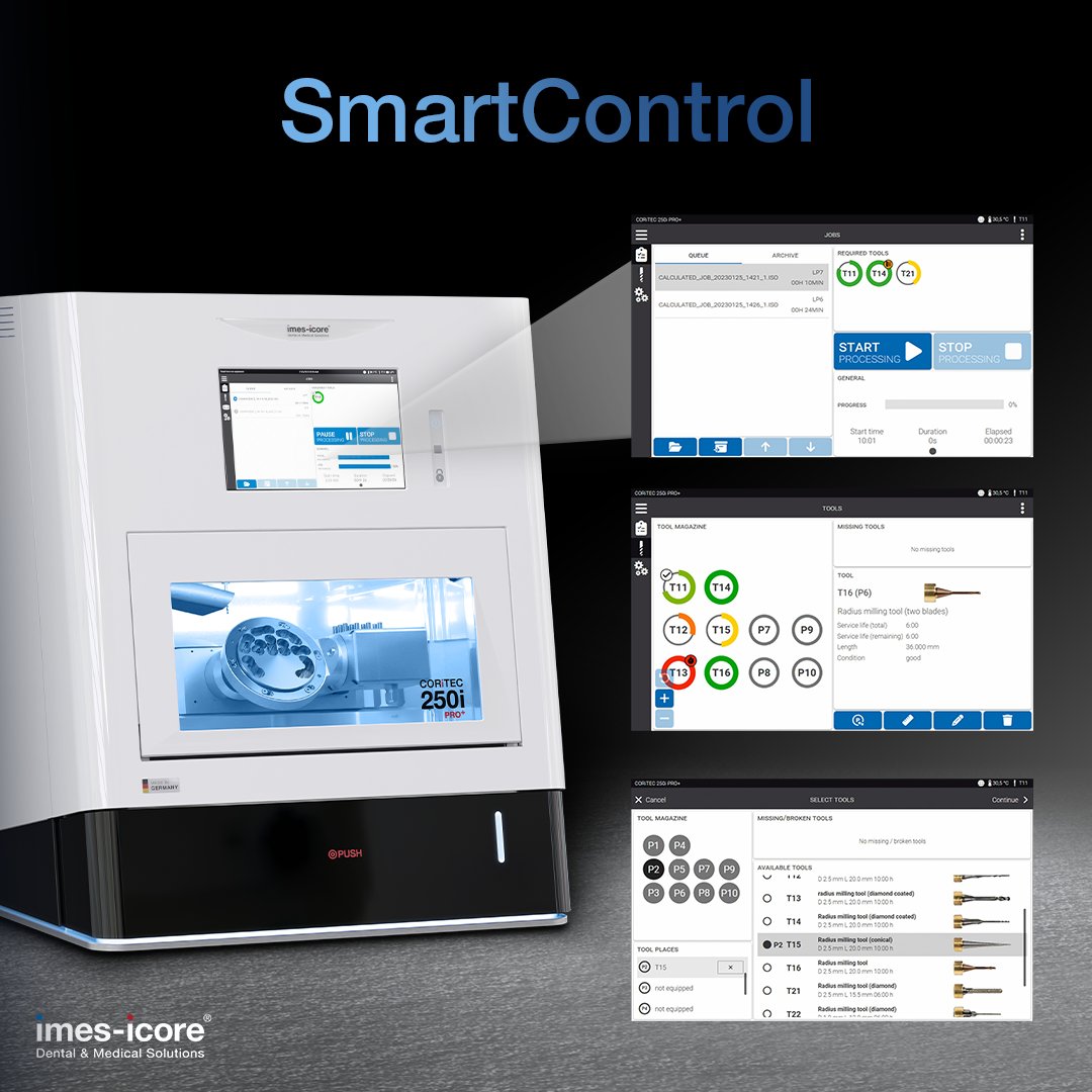 imesicore's tweet photo. Simple and easy operation of your machine with the CORiTEC SmartControl software! Graphical elements and a well-structured menu navigation guide you through every step to the perfect result.
#imesicore #coritec #smartcontrol #digitaldentistry #dentalsolution https://t.co/e1mJhZFV2K