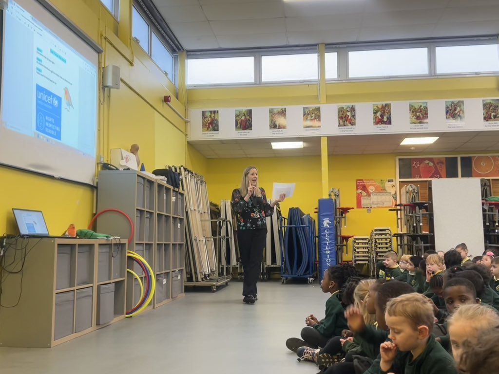 stmichaelswales's tweet photo. Miss Evans leading our first whole school weekly #RRS check-in before our #PraiseAssembly this morning introducing our rights for next week. #Article1 #Article2 #Article3
You can find our weekly rights in the newsletter, on the website or Schoop.
@UNICEF_uk @childcomwales https://t.co/pmbxWXCnOq