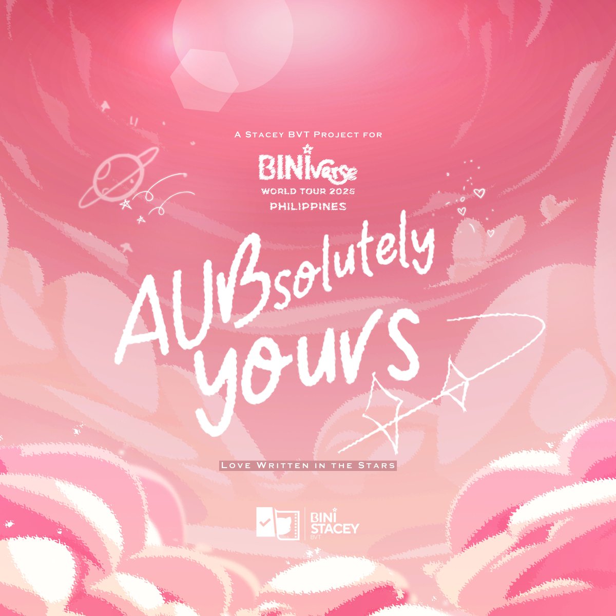 BiniStaceyBVT's tweet photo. Your F-AUB-ulous Staku Keepsakes Are Here! ✨

AUB-viously adorable, these freebies will make you feel like Stacey personally handpicked them just for you! 

Don't Blink Twice as we've made claiming super simple—just follow these three easy steps:

💫 Like and Retweet this thread.
💫 Follow the Stacey BVT Account.
💫 Quote Retweet with your favorite Stacey-core photo, video, or line!

Catch you all at the Philippine Arena on February 15! Let’s create an unforgettable experience together, stars!

With Love, Bini Stacey BVT Admins.

#AUBsolutelyYours #STAKUverse
#BINIverseTheWorldTour2025