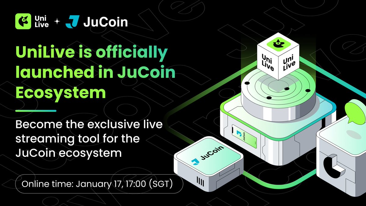 UniLive_Web3's tweet photo. Exciting News 🎉🎉🎉#UniLive is officially launched in Jucoin @Jucoinex Ecosystem!
#UniLive Meet the Unique You! #unilive #BTC #BNB #ETH #Crypto #TRUMP2024 #jucoinex https://t.co/QMGMw3eOSw