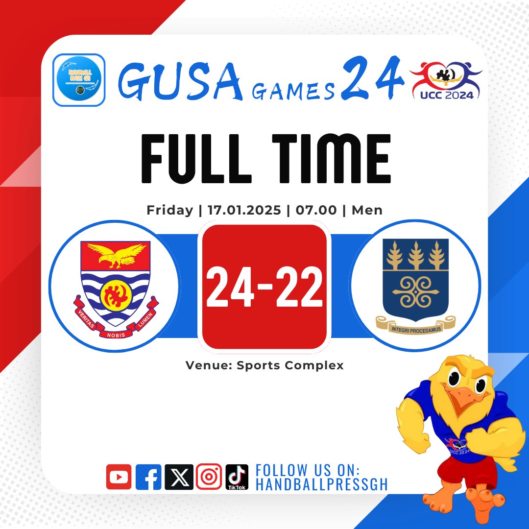 HandballPressGH's tweet photo. GUSA Games 2024: Handball 🤾🏾‍♀️🏆

Final Day - Results &amp; Standings 

#Handball #UCC2024 #GUSAGames #HandballPressGH https://t.co/7C7jkmFOwI