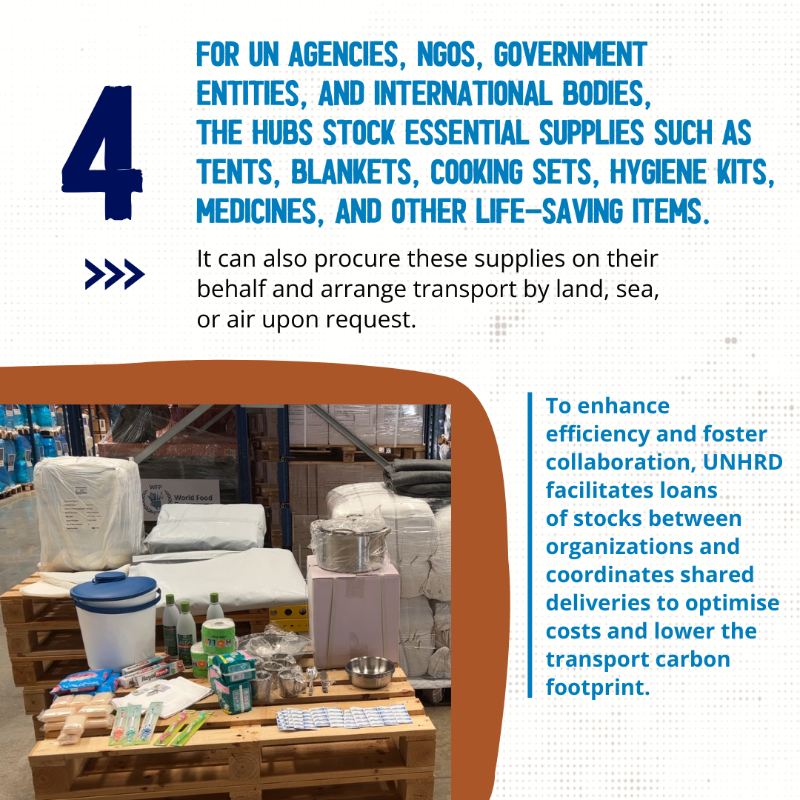 WFPSupplyChain's tweet photo. This #FactFriday, learn about @UNHRD, one of our critical services supporting:
 
✅ Rapid response for UN agencies, NGOs and governments.
✅ WFP's own operations
✅ Innovation and trainings to enhance preparedness
 
Thanks to 🇬🇭 🇮🇹 🇲🇾 🇵🇦 🇦🇪 &amp; 🇪🇺 🇩🇪 🇮🇪 🇨🇭 for making it possible.