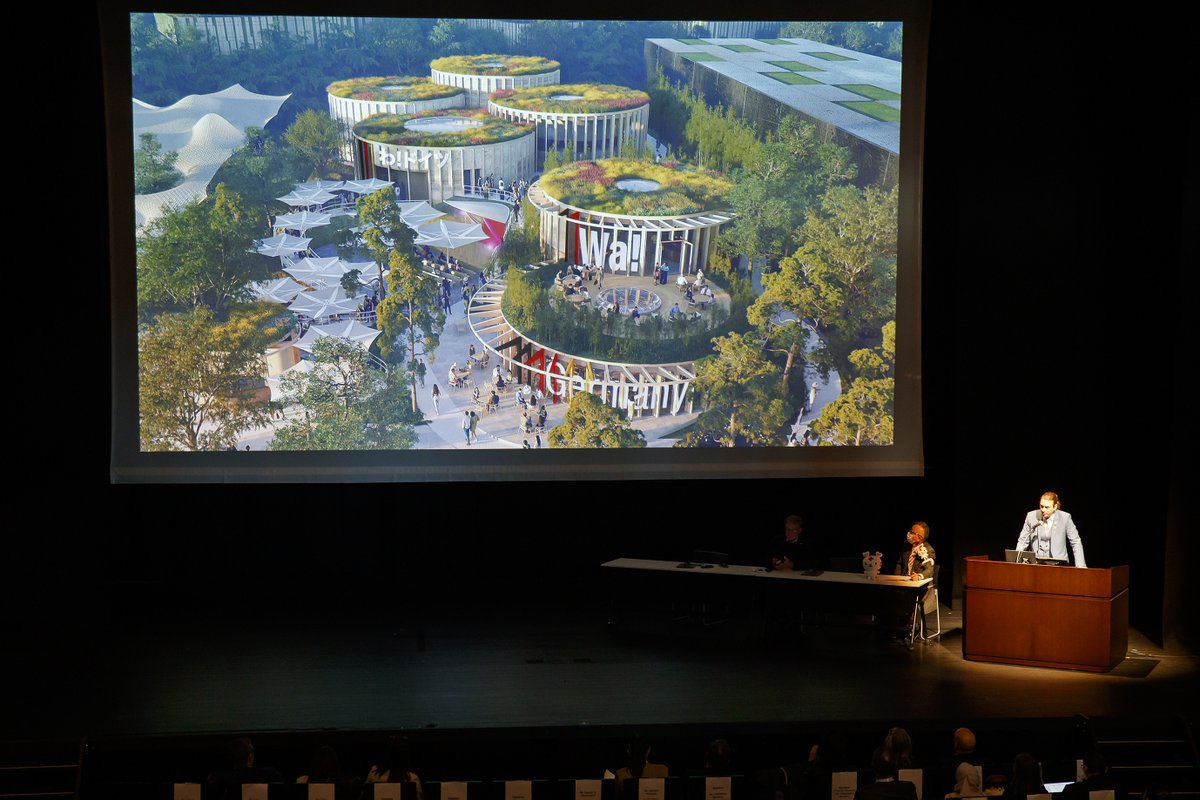 expo2025_japan's tweet photo. 1/16(金)開催の #IPM2025 にて
「Pavilion Showcase Forum: Sharing Global Visions」が行われました🕶️

公式参加者とテーマ事業プロデューサーから
パビリオンのコンセプト、体験、イベント、グルメなど、開幕に向けてワクワクと期待の詰まったプレゼンテーションが実施されました✨️

#EXPO2025 https://t.co/MQ8e4UYIMc