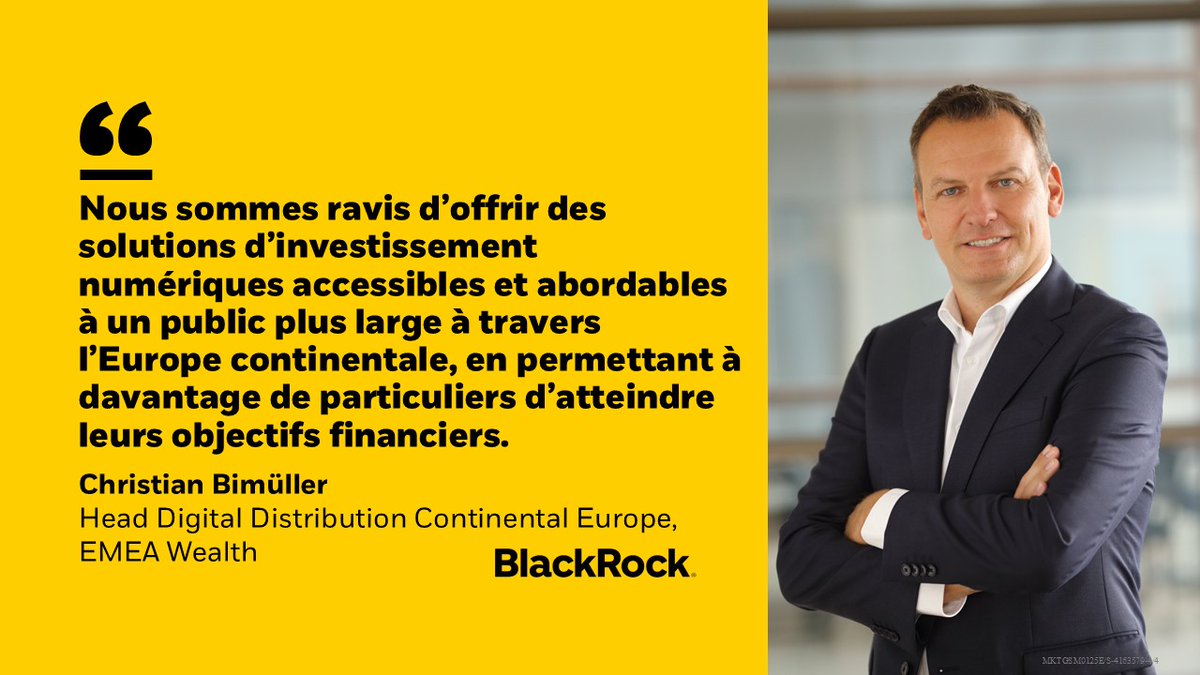 BlackRock_FRA's tweet image. Chez BlackRock, nous nous engageons à rendre l’investissement plus facile et abordable. Nous sommes ravis de faire partie de la nouvelle offre de programmes d’investissement régulier en ETF de @RevolutBusiness France.
Risque de perte en capital
#communicationpublicitaire