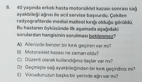 Hoca soruyu twitterdan esinlenmiş