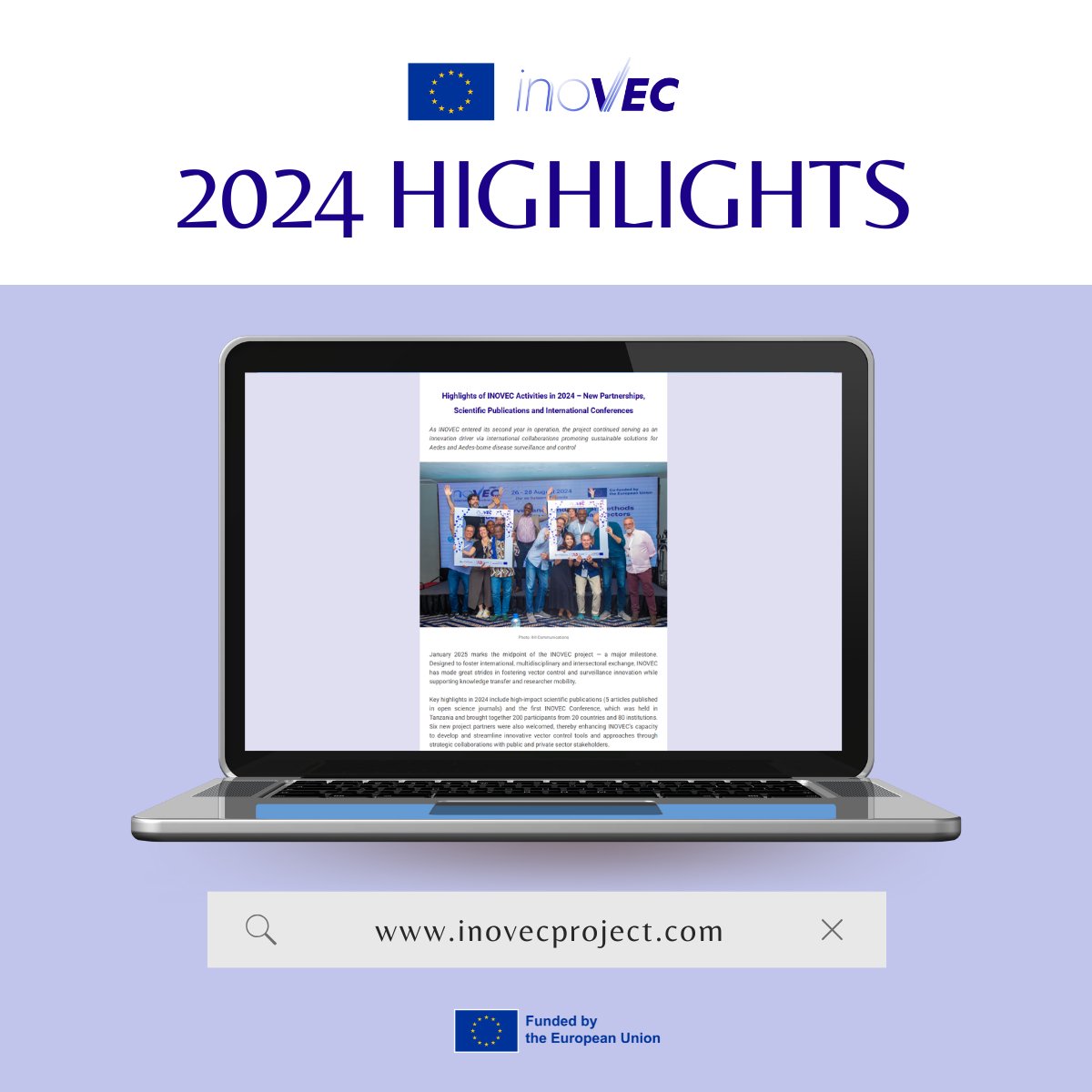 🌍 Celebrating INOVEC’s 2024 Achievements! 🚀

January 2025 marks a significant milestone for the #INOVECproject, reaching its midpoint with impactful results and strengthened collaborations. 📅 Explore the detailed highlights in the latest newsletter: lnkd.in/dDxmyZFM