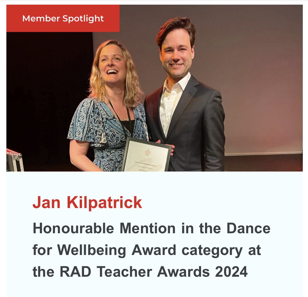 ISMonaco's tweet image. Congrats to our school counselor, Miss Jan, on her Honourable Mention at the 2024 RAD Teacher Awards! 🎉💃 Thank you for inspiring and supporting our students through #movementtherapy and #wellbeing. @RADheadquarters