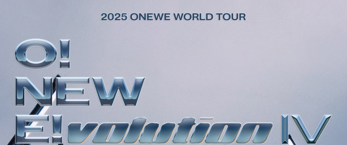 "it's just a phrase why are you sobbing"

the phrase: "2025 ONEWE WORLD TOUR"