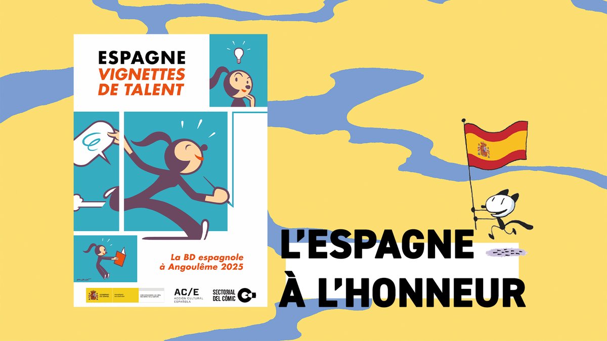 🇪🇸 L’ESPAGNE À L’HONNEUR AU FIBD 2025 🎨✍️

Du 30 janvier au 2 février, le Festival International de la Bande Dessinée d’Angoulême met à l’honneur la bande dessinée espagnole. Plus de 100 professionnel·le·s seront présent·e·s pour présenter la diversité et la richesse de cet
