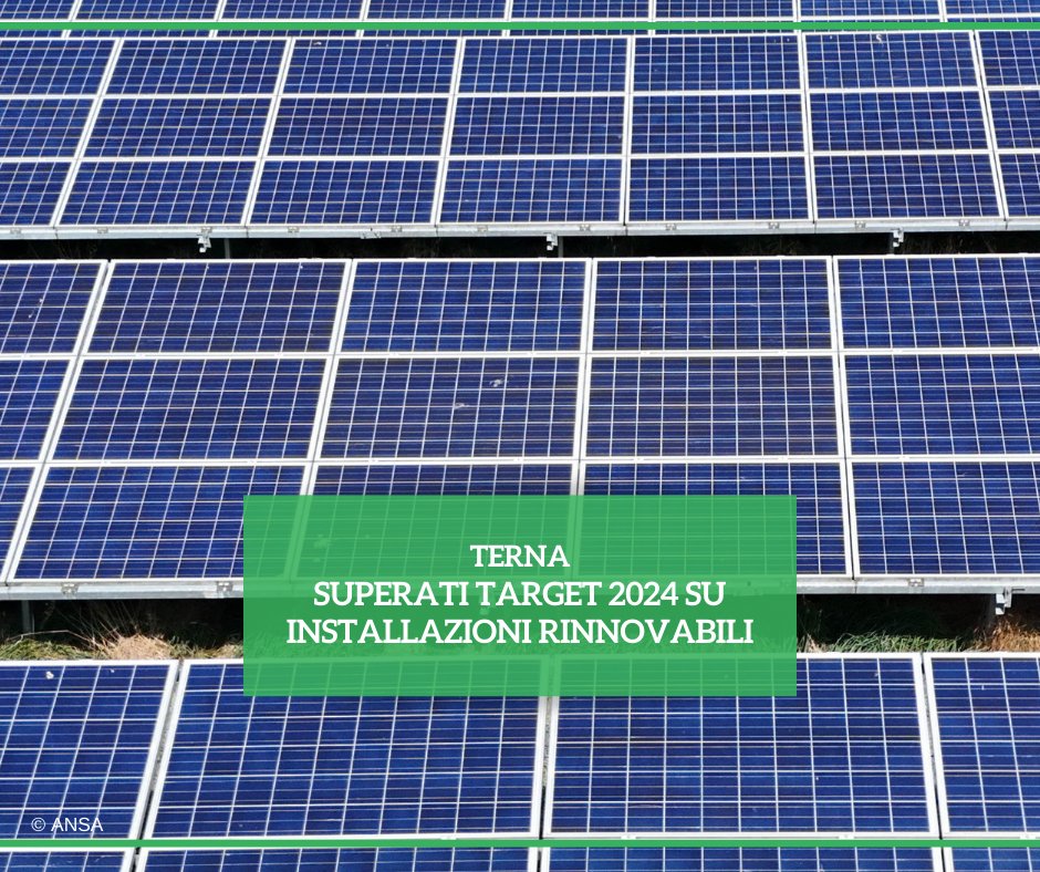 Considerando tutte le fonti #rinnovabili, nel 2024 l'aumento di capacità in Italia è stato pari a 7.480 MW, valore maggiore del 29% rispetto al 2023. A dicembre scorso <a href="/TernaSpA/">TernaSpA</a> ha rilevato in Italia 76,6 GW di potenza totale installata.
#ANSAAmbiente
➡ bit.ly/4h3QDuv