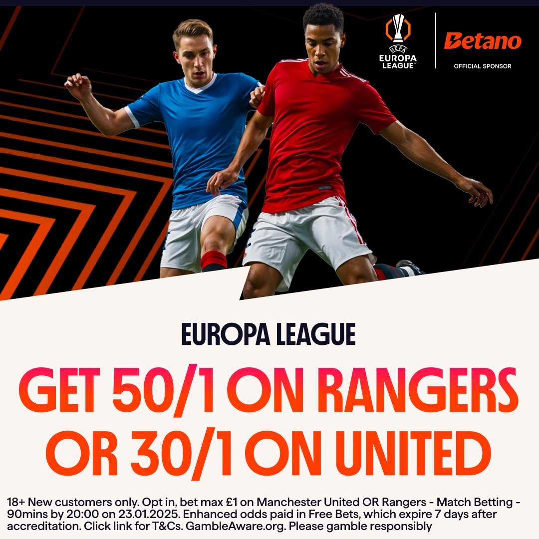 Betano_UK's tweet photo. We're proud sponsors of this year's @EuropaLeague! 🟠🏆

And we're giving away two pairs of 𝐡𝐨𝐬𝐩𝐢𝐭𝐚𝐥𝐢𝐭𝐲 𝐭𝐢𝐜𝐤𝐞𝐭𝐬 to Manchester United vs Rangers. 🎟️

To enter:
📲 Follow @Betano_UK
🔁 Like &amp; share this post
🟠 Have/create a Betano UK account

#MUFC #UEL