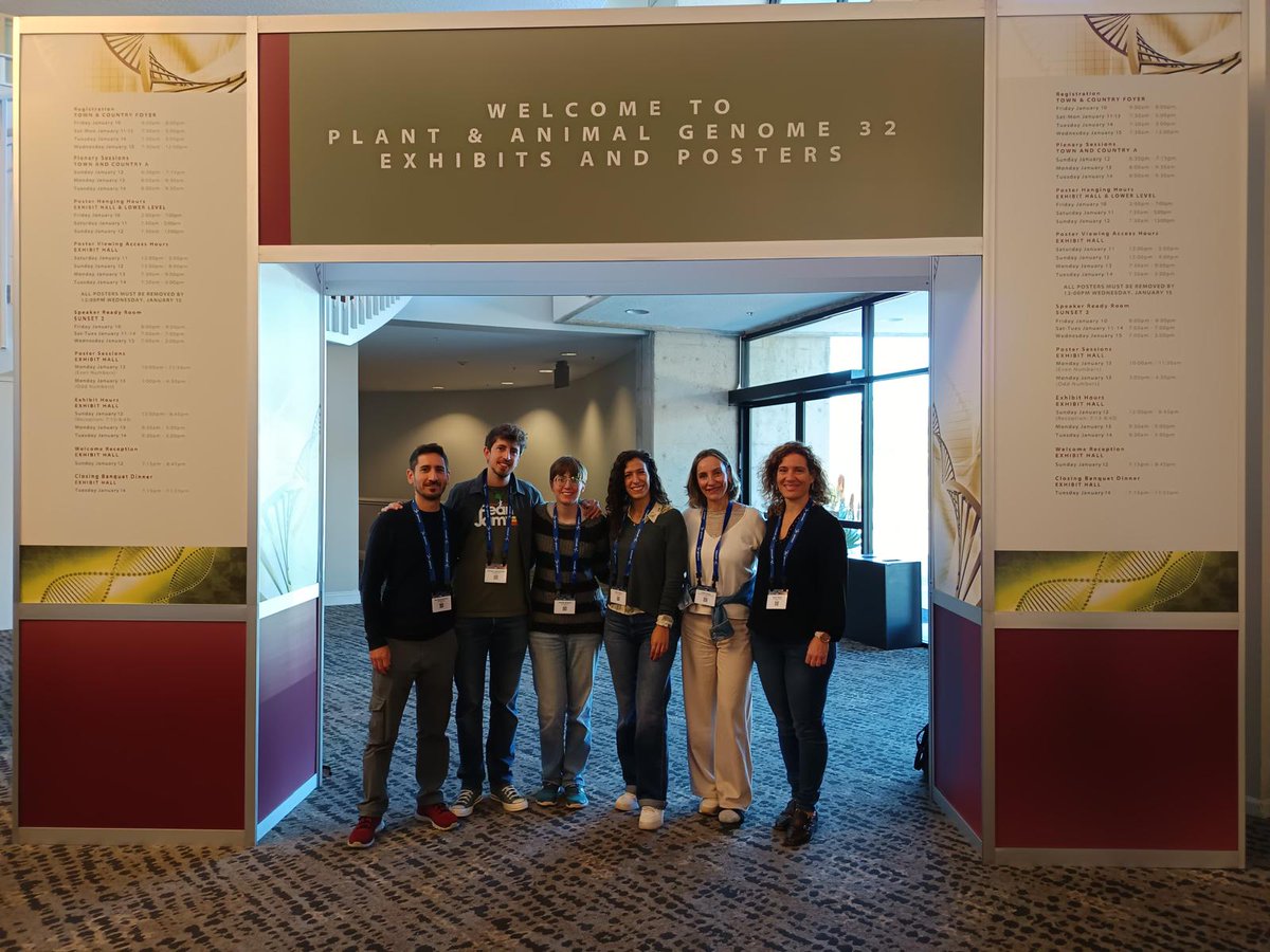 👨‍🔬 Investigadores del IHSM La Mayora asisten al Plant Animal Genome (PAG), en San Diego, California. #pag32
