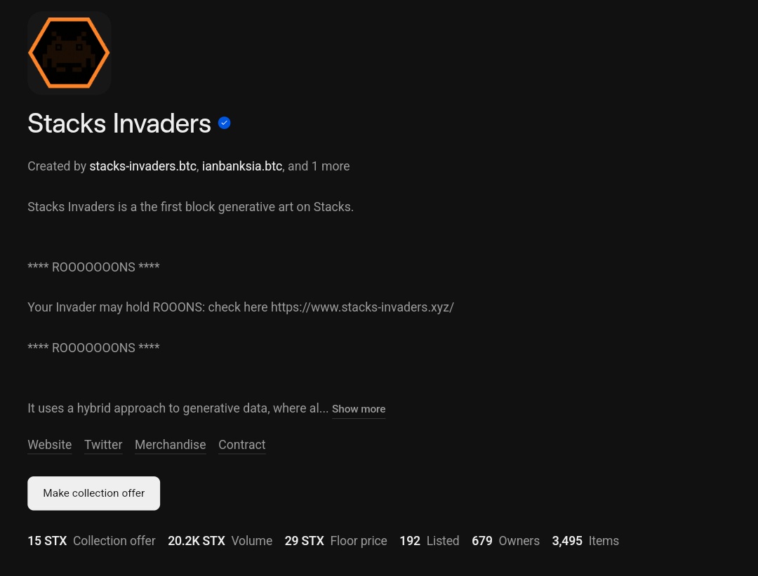 We are highly confident that Stacks Invaders will transform into powerful AI agents. This development is set to be groundbreaking and will undoubtedly lead to remarkable innovations. $ROO