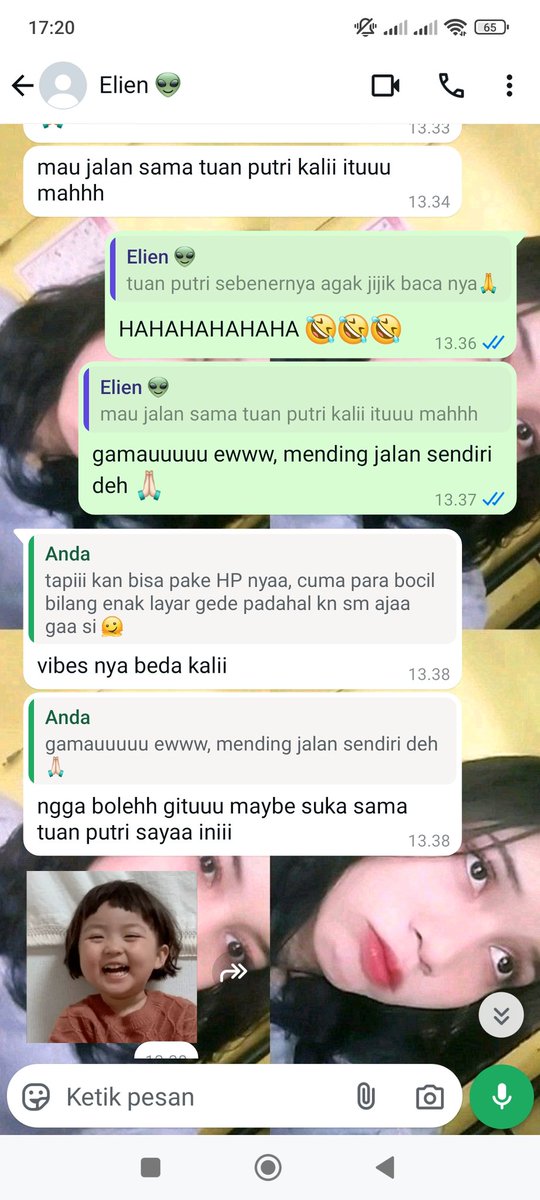 aku malah sm temen kerja nder 😭keselnya tuh dia yg mulai ngedeket, dia yg skinship didepan org kantor. Dia yg tiba2 ngejauh sendiri 🙏☺ yg lebih ngeselinnya lg dia jd ga mau interaksi lgsg sm aku meski soal kerjaan, monyet ☺