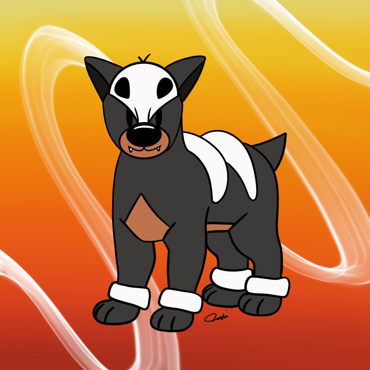 Happy Friday! Here is Houndour! 
 #fanartfriday #fanart #houndour #pokemon #gen2 #pokemondog #goldandsilver