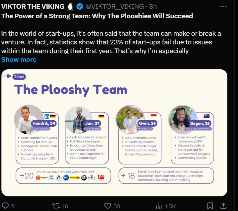 PterKovcs636759's tweet photo. Just discovered @ThePlooshies - the most adorable NFTs on @AbstractChain! 🌟 These cuties are stealing hearts! ❤️  #Plooshies  #Plooshy https://t.co/4YjcfDt4jo