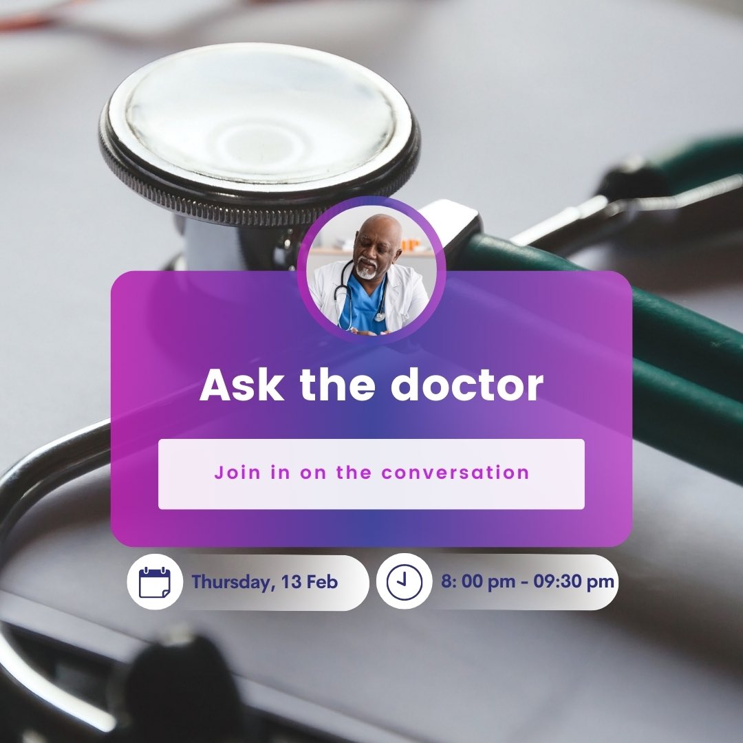 o5bmforum's tweet photo. 🩺 Have health questions? We’ve got answers!

Join us for the O5BM ‘Ask the Doctor’ Series – your chance to consult medical professionals in a supportive, interactive setting. Dont miss!

📅 Date: Thursday, 13 February
⏰ Time: 8:00 PM - 9:30 PM
🌐 Location: Online via O5BM Forum https://t.co/9GxNp8qRUN