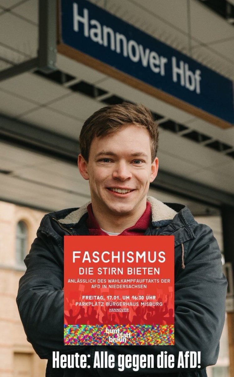 fragmentiert's tweet photo. #Hannover-#Misburg
—-
Nicht nur heute !
—-
Dem #Faschismus die #Stirn bieten !! https://t.co/BnHCBDtFcm