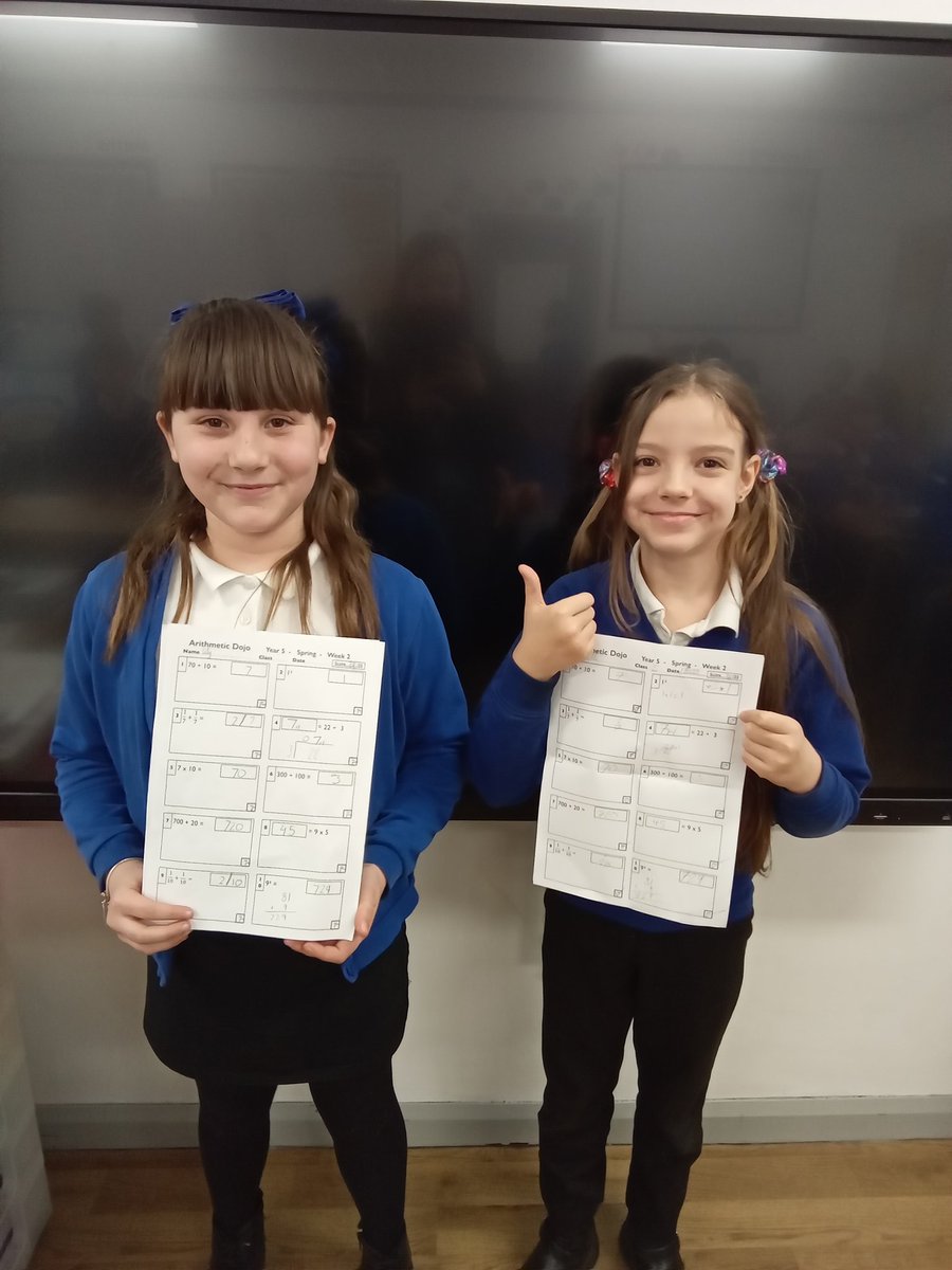 MerseyDeltaY5's tweet photo. Well done Lily and Belle for achieving full marks on their arithmetic test! #MPAMaths @DeltaMersey https://t.co/52QilL65Ug