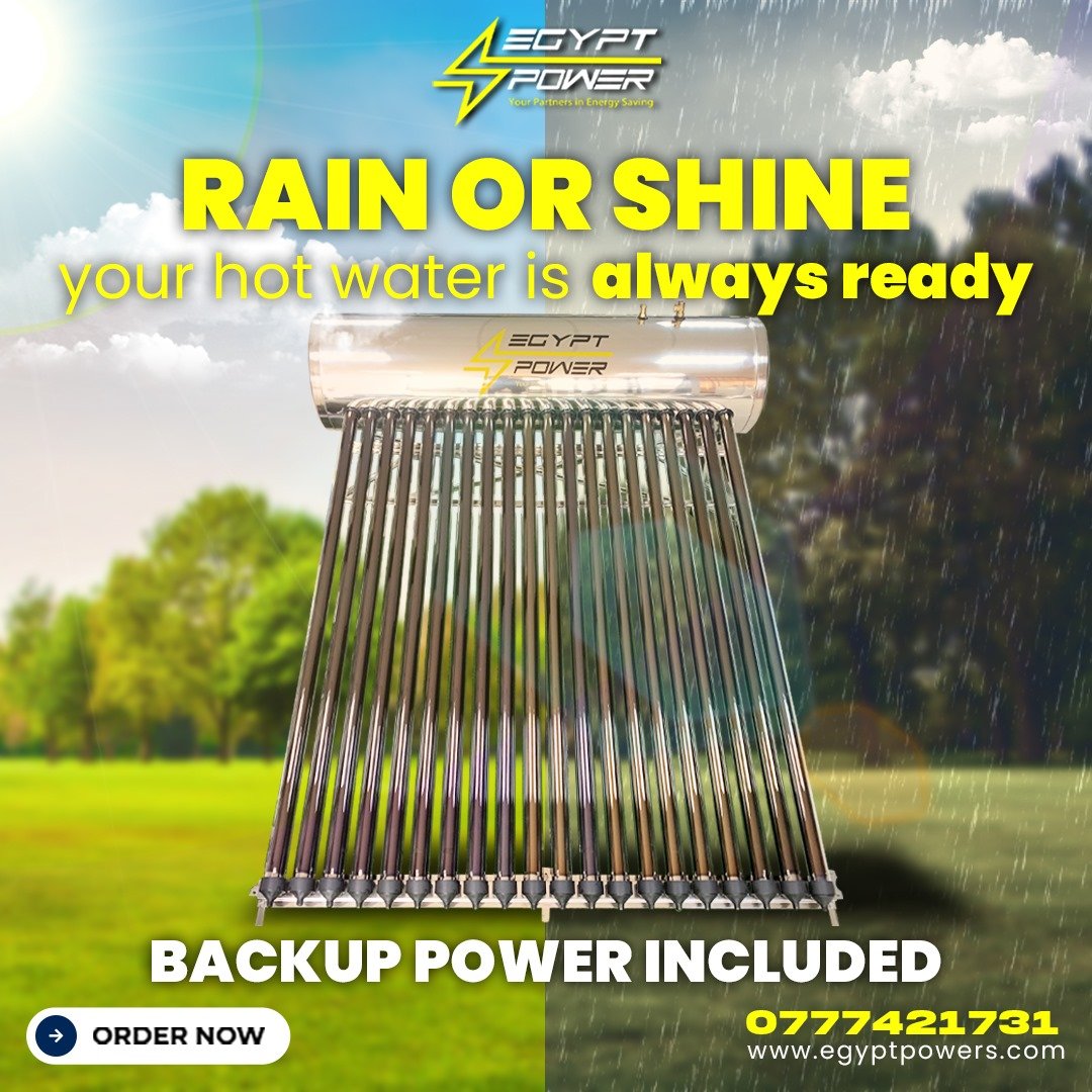 Egypt_Powers's tweet photo. ☀️ Why Choose a Solar Water Heater? 💧
✅ Save on energy bills with the power of the sun!
✅ Enjoy hot water 24/7—even during cloudy days with our backup electric heater.
✅ Built to last: 100% stainless steel, rust-proof, and durable.
✅ Keep water hot for up to 72 hours with advanced insulation.
Switch to sustainable comfort today! 🌿💛
#SolarWaterHeater #SustainableLiving #EnergySavings #EcoFriendly #EgyptPower