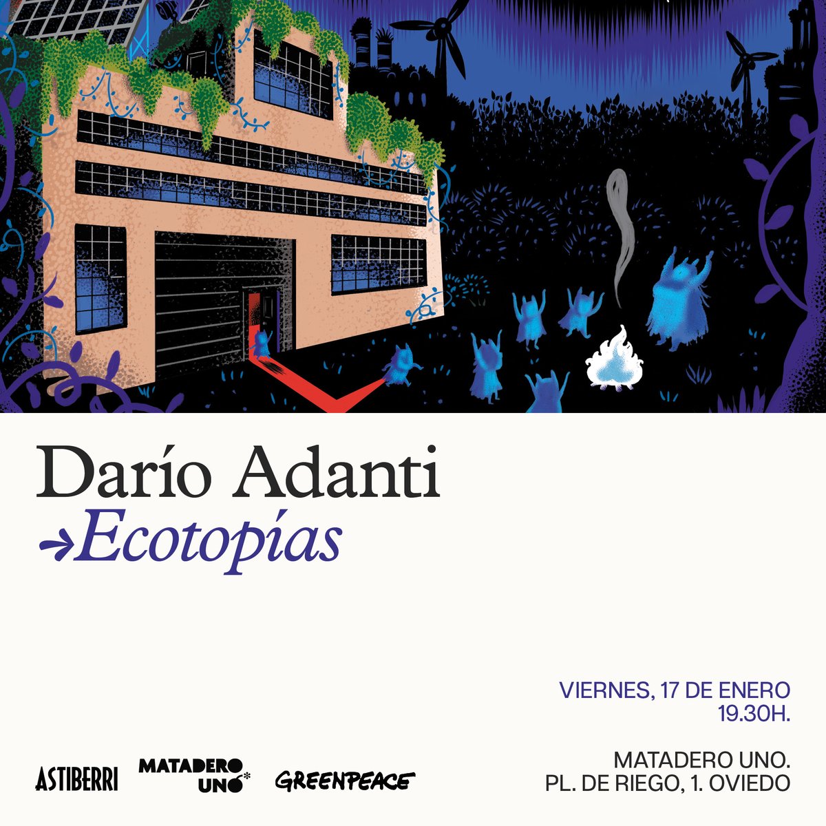 Astiberri Ediciones (@astiberri) on Twitter photo Si hoy por la tarde estáis en Oviedo, debéis saber que <a href="/darioadanti/">Darío Adanti</a> presentará en <a href="/mataderounolib/">Librería Matadero Uno</a> "Ecotopías", el cómic coral que imagina futuros esperanzadores junto a <a href="/greenpeace_esp/">Greenpeace España</a>. ¡Veníos! 🌿 Si hoy por la tarde estáis en Oviedo, debéis saber que <a href="/darioadanti/">Darío Adanti</a> presentará en <a href="/mataderounolib/">Librería Matadero Uno</a> "Ecotopías", el cómic coral que imagina futuros esperanzadores junto a <a href="/greenpeace_esp/">Greenpeace España</a>. ¡Veníos! 🌿