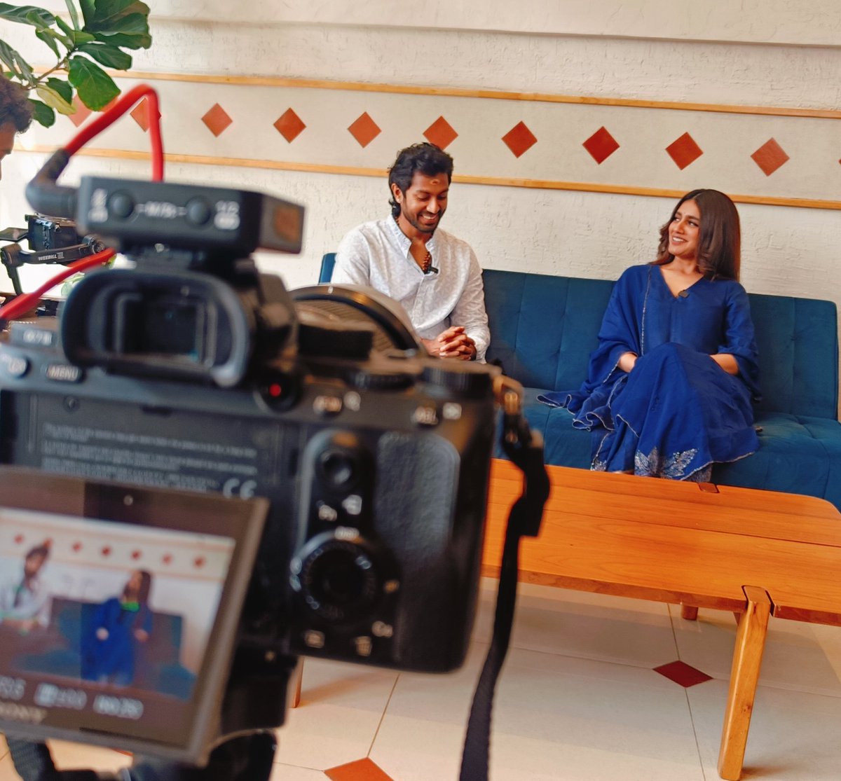 ShreyasManju5's tweet photo. Since #VishnuPriya is releasing this #feb21st I have so much to share with you all. 
Priya and I talked about who Vishnu and Priya really are, our journey and of course, #love. ❤️
Here’s a little glimpse of what’s coming. Can’t wait for you to see it all soon.
#moviecomingsoon https://t.co/mbECBcgCG1