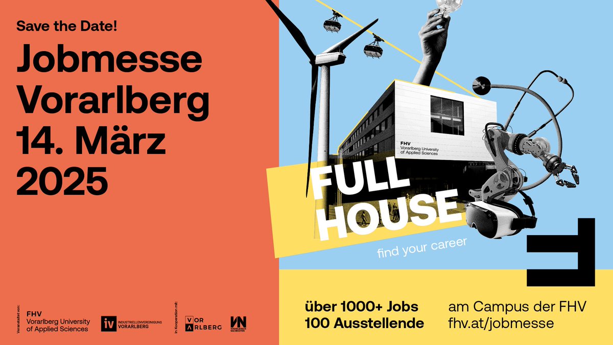 KHKindler's tweet photo. heute in 8 wochen
▶️ 14.3. #jobmesse vorarlberg
▶️ fhv campus in dornbirn
ℹ️ https://t.co/y3gV3skIn1 https://t.co/L3COEAslvs