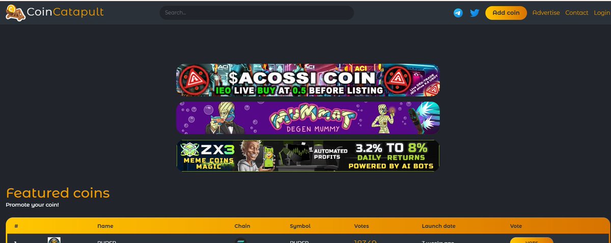 mummatfree's tweet photo. We’re continuing with our banner campaign, and now we’ve made it to https://t.co/Fz0GJ2tcVc !🎯

Check us out on their site and let’s keep spreading the word about Mummat! 💪

$MUMMAT https://t.co/YyceObL9RA