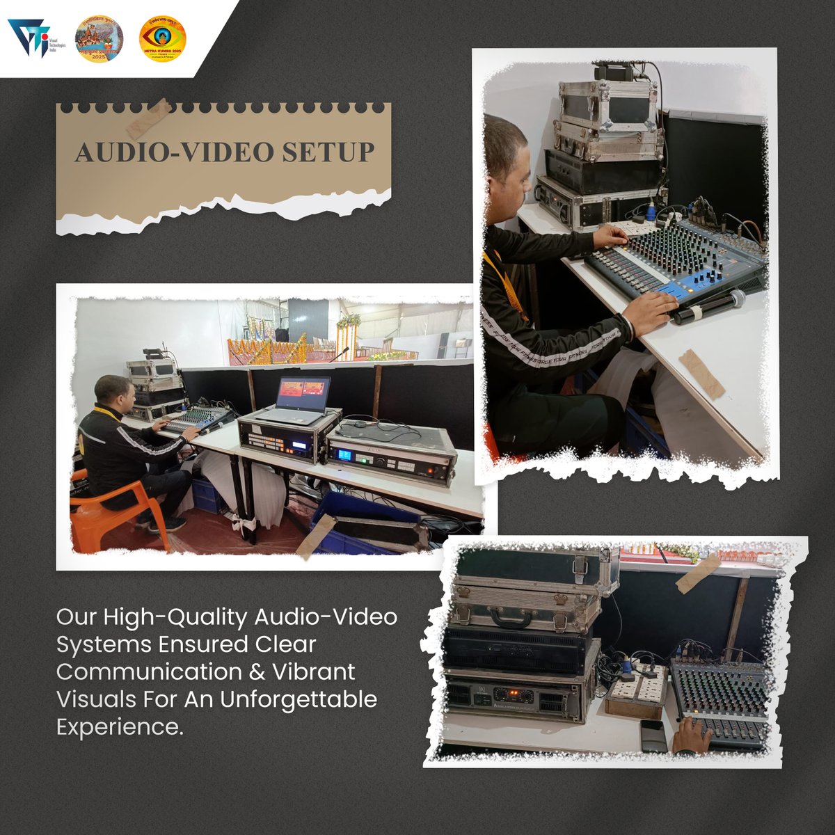 vtipl_india's tweet image. 🎉 We are honored to contribute to the success of Maha Kumbh with our innovative Technology Solutions and expertise in Event Management. 

#NetraKumbh2025 #NetraKumbh #DigitalSolutions #MahaKumbh #AVSetups #CCTVSurveillance #MahaKumbh2025 #TechnologyInEvents #VTIPL