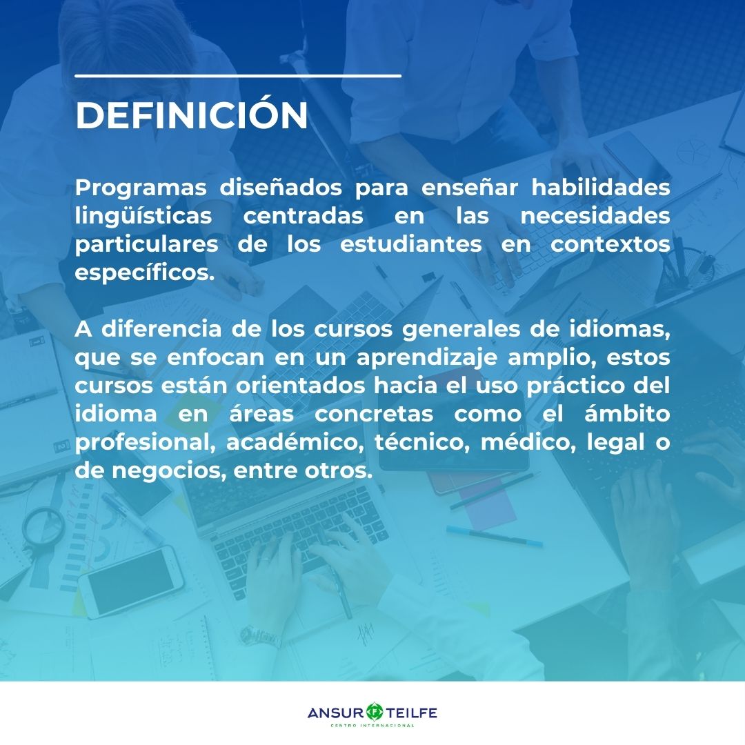 AnsurTeilfe's tweet photo. 🌍 En un mundo globalizado, hablar el idioma específico de tu sector es más necesario que nunca. 🌟

¿Qué es la Formación en Lenguas para Fines Específicos (LFE)?

🔑 ¿Por qué elegirnos?
Te preparamos para comunicarte con confianza en tu industria, ¡en cualquier idioma! 🌍
#LFE https://t.co/UGTWXVVe1X