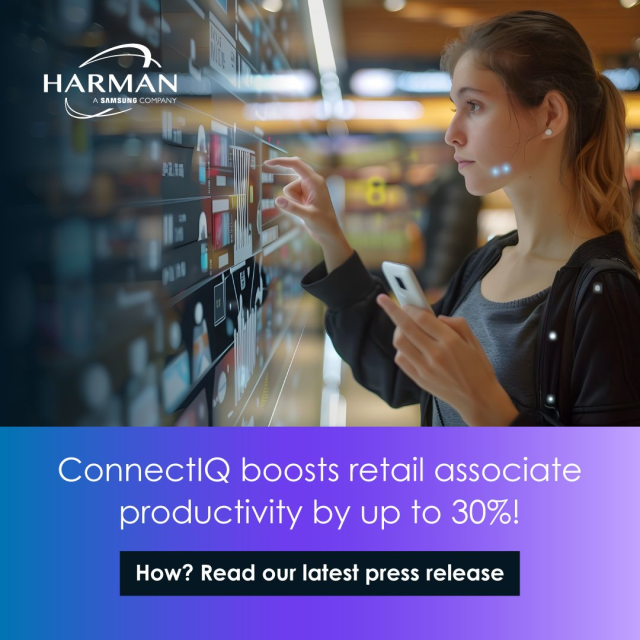 ArbBalaji's tweet photo. We’re unveiling HARMAN ConnectIQ at the #NRFBigShow2025 on January 12. This GenAI-powered workplace management solution empowers retail frontline employees with real-time insights, AI-driven automation and seamless collaboration,... #HARMANemployee https://t.co/LSDwzBEB81 https://t.co/LNz3Ba5thM