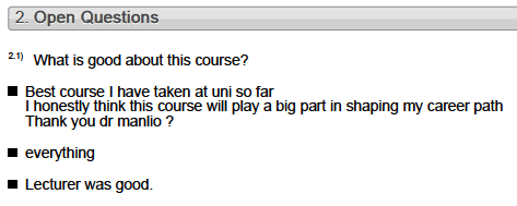 ManlioTassieri's tweet image. 🌟 I love teaching, and it’s heartwarming to see students feel it too! ❤️ Hearing feedback like &quot;Best course I’ve taken at uni so far&quot; and &quot;This course will shape my career path&quot; reminds me why I do this. Thank you all! 🙌 #TeachingPassion #StudentFeedback #Gratitude @UofGlasgow