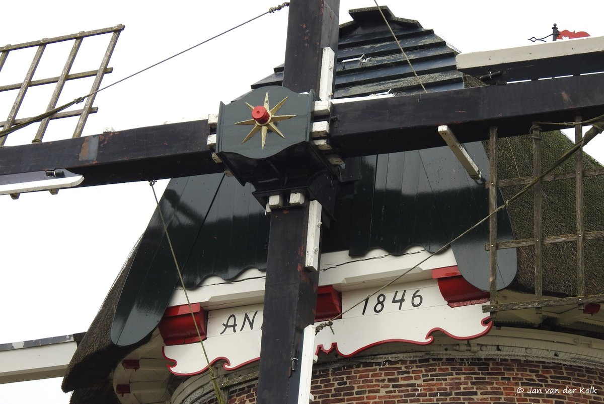 Molen van Frielink of Grobben Möl of Fleringermolen is een koren- en pelmolen in #Fleringen.
#Tubbergen #Twente #BekiekTwente