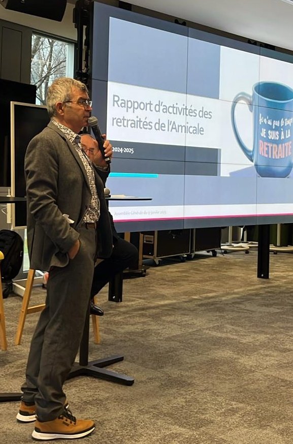 Carmelo présente les activités des retraités pour 2024