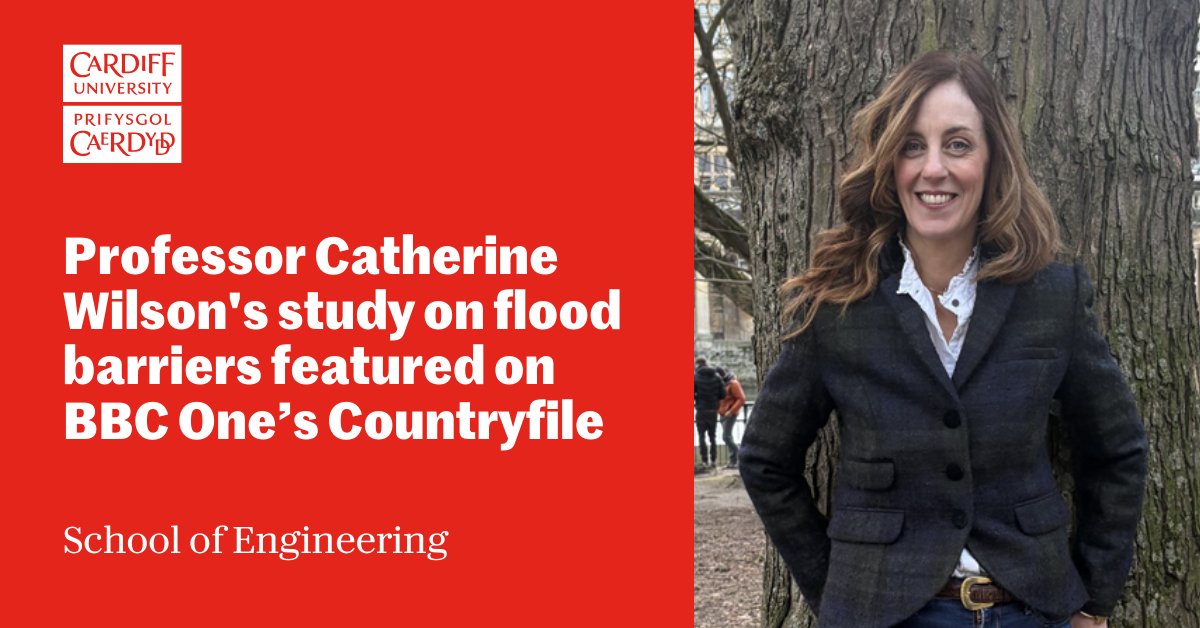 Cardiff University Engineering (@engineeringcu) on Twitter photo Our research was featured on <a href="/BBCCountryfile/">BBC Countryfile</a>! Professor Catherine Wilson's study shows flood barriers made from timber logs can store as much water as four Olympic pools. Protecting communities in the Shropshire Hills. Jump to 39 mins to watch ➡️ bit.ly/4am0ppt Our research was featured on <a href="/BBCCountryfile/">BBC Countryfile</a>! Professor Catherine Wilson's study shows flood barriers made from timber logs can store as much water as four Olympic pools. Protecting communities in the Shropshire Hills. Jump to 39 mins to watch ➡️ bit.ly/4am0ppt