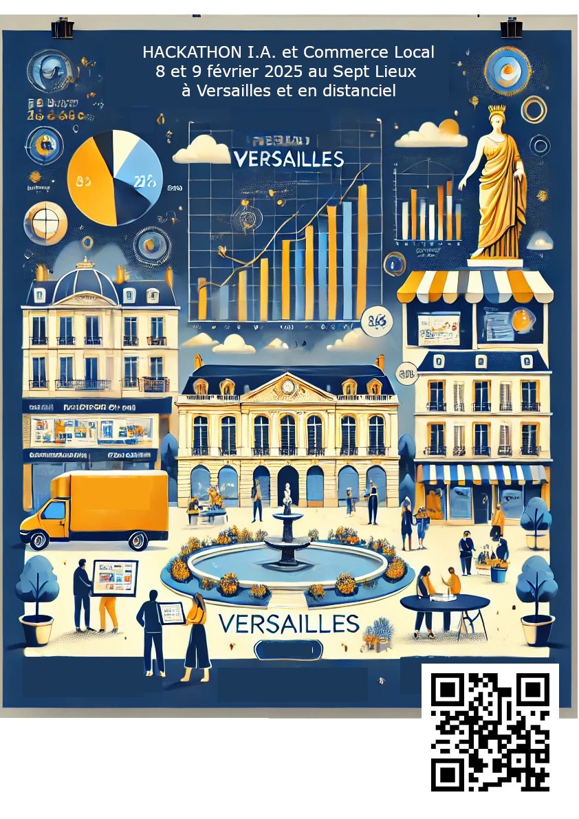 Commerçants, participer gratuitement au Hackathon IA et #CommerceLocal à Versailles (et en distanciel). Partagez votre historique de données anonymisées avant le 31/01 (tutoriel communiqué par email).  Inscription ici,
docs.google.com/forms/d/e/1FAI…