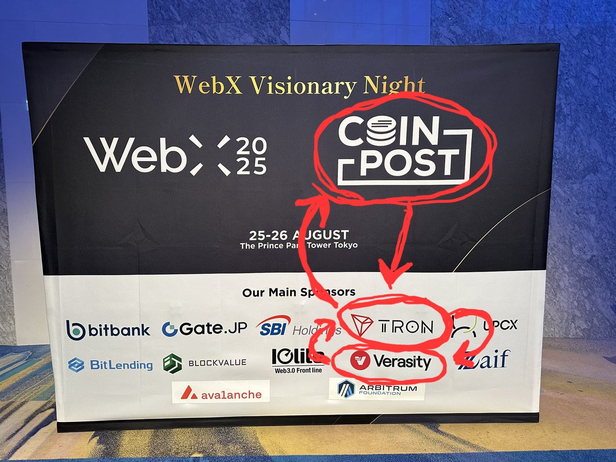 MCRYPTOLEGEND's tweet photo. @verasitytech @WebX_Asia @coin_post @trondao
The expansion is there for all to see...
The arrival and departure is called Verasity.
#web2025 #vra #TRON #coinpost
#verasity https://t.co/1fraTCJ9hr