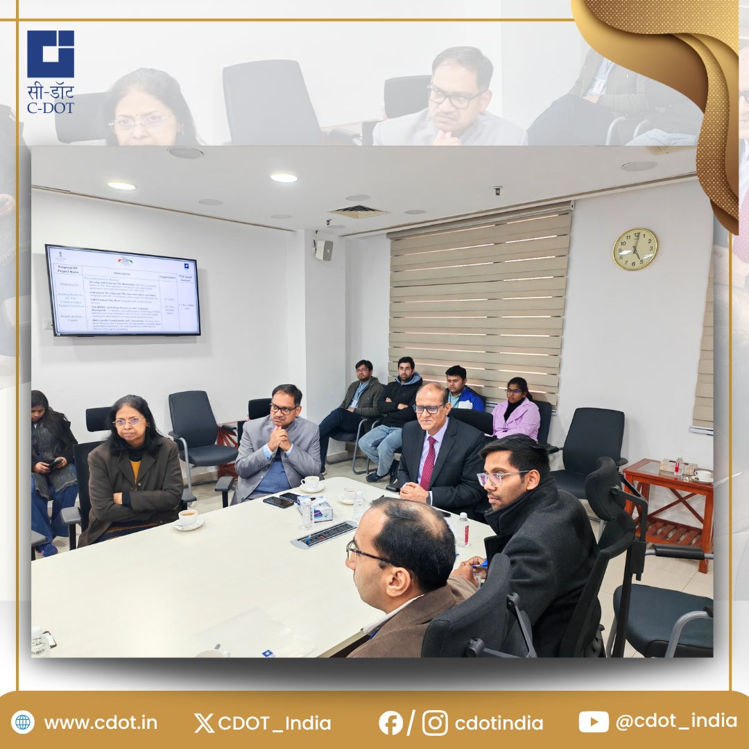 CDOT_India's tweet photo. Pioneering India’s #6G Journey with Optical #Innovation!
@CDOT_India has partnered with @iitbombay to develop Optical Transceiver Chipset for High-Bandwidth 6G Wireless Links under the Telecom Technology Development Fund (#TTDF) scheme by @USOF_India, @DoT_India.
This project aims to develop #chipsets for free-space coherent optical links, designed to:
1. Bring high-speed #connectivity to rural areas and regions where laying optical #fibers is difficult.
2. Provide uninterrupted high-bandwidth #communication through #satellites.
3. Enable last-mile connectivity for #6G applications.
Built on the pillars of #Affordability and #Sustainability, this initiative aligns with the #Bharat6G Vision to make India a global contributor to #6G technology.
This collaboration marks a significant milestone in fostering #innovation and transforming India’s #telecom landscape. Together, we’re shaping the future of communication technology!
Know More: https://t.co/FJARjsvzps
@PIB_India @pib_comm @DoT_India @JM_Scindia @PemmasaniOnX @neerajmittalias @rkupadhyay
#6G #MakeInIndia #AtmanirbharBharat #DigitalIndia #TelecomInnovation