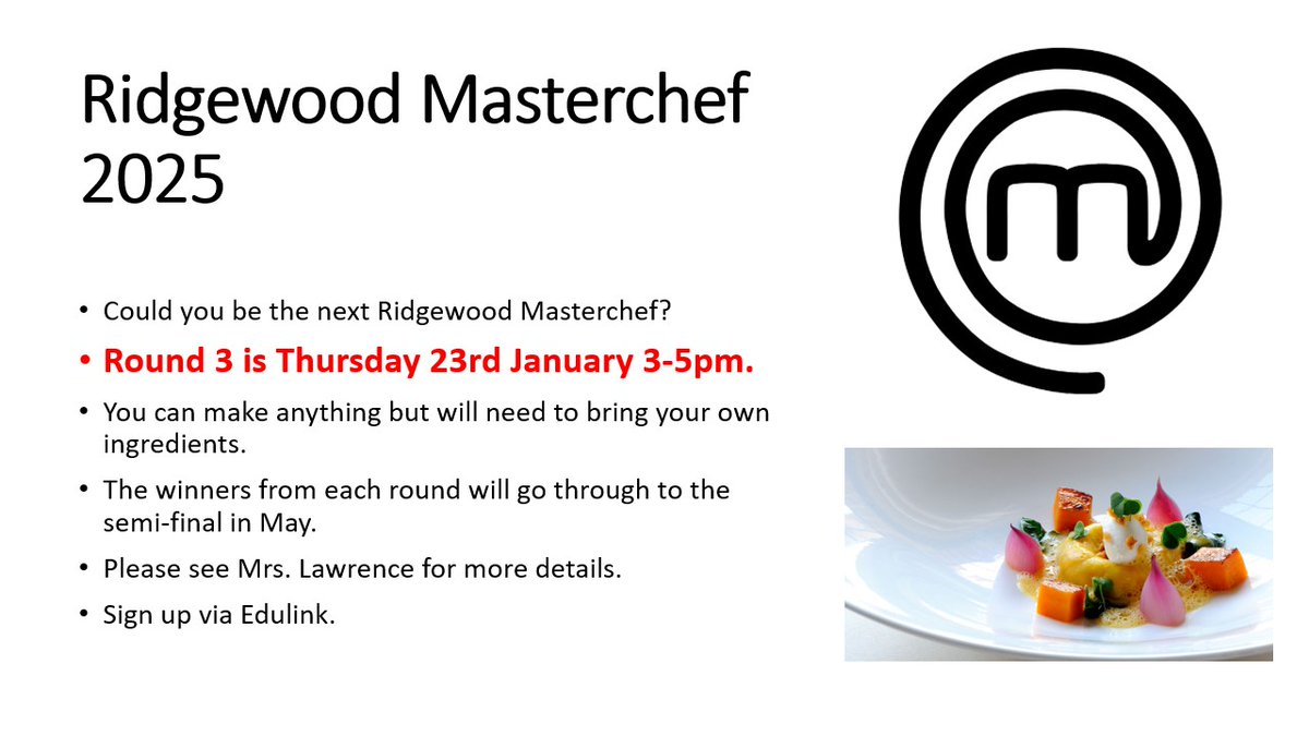 Calling all Ridgewood Students!