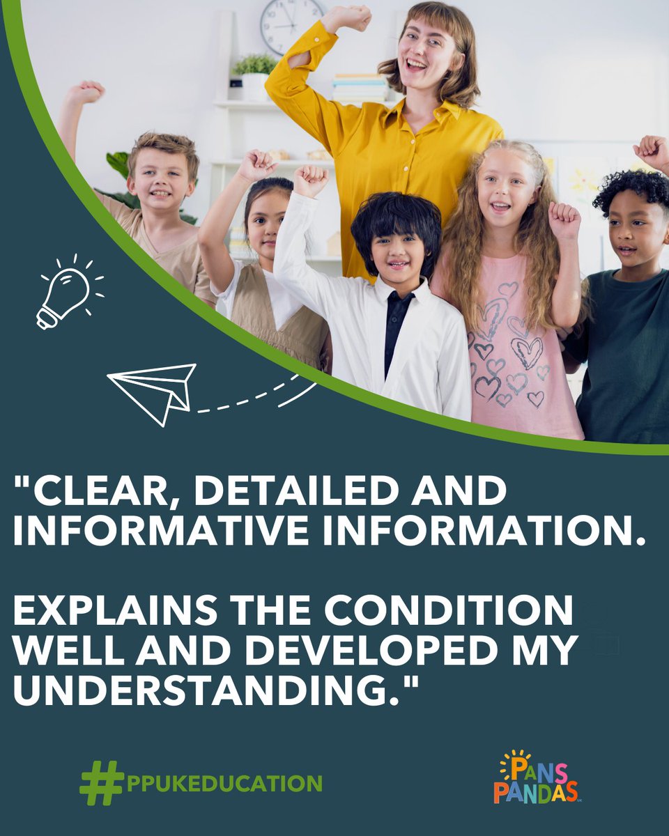 PANSPANDASUK's tweet image. "Clear, detailed and informative information. Explains the condition well and developed my understanding."

For more details and to sign up for free CPD-accredited training, please go to - panspandasuk.org/events/

#PANS #PANDAS #CPDAccredited #TeacherTraining #Education