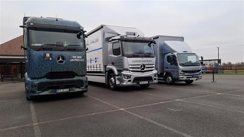 MidsTruckVan's tweet photo. We’re at the @TheNMMUK today with @IntercountyMB, industry leaders, fleet managers, and experts exploring the future of Battery Electric HGVs ⚡⚡
@BallyveseyLtd @DaimlerTruckUK #MercedesBenzTrucks #EVAwareness #ElectricHGVs #SustainableTransport https://t.co/tzokZOf5Li