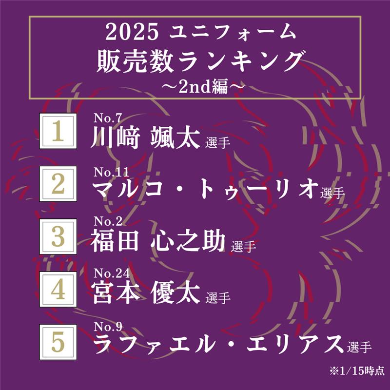 ユニフォーム種類別販売ランキング‼ ＼ ご好評いただいている、2025
