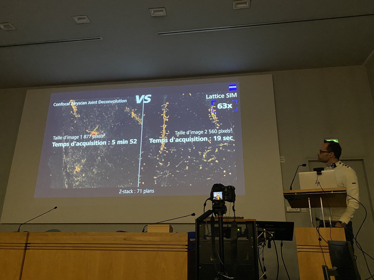 Karine MONIER (@kmonier007) on Twitter photo Live from #TEDImabio in Lyon, talk from Michael Gue <a href="/zeiss_micro/">ZEISS Microscopy</a> exhibiting also beautiful images acquired <a href="/iNeuroMyoGene/">InstitutNeuroMyoGène</a> by <a href="/loisel_celine/">Loisel Celine</a> in #Lattice-SIM2 and comparison with #airy-scan technology! 🤩🙏💫 Live from #TEDImabio in Lyon, talk from Michael Gue <a href="/zeiss_micro/">ZEISS Microscopy</a> exhibiting also beautiful images acquired <a href="/iNeuroMyoGene/">InstitutNeuroMyoGène</a> by <a href="/loisel_celine/">Loisel Celine</a> in #Lattice-SIM2 and comparison with #airy-scan technology! 🤩🙏💫