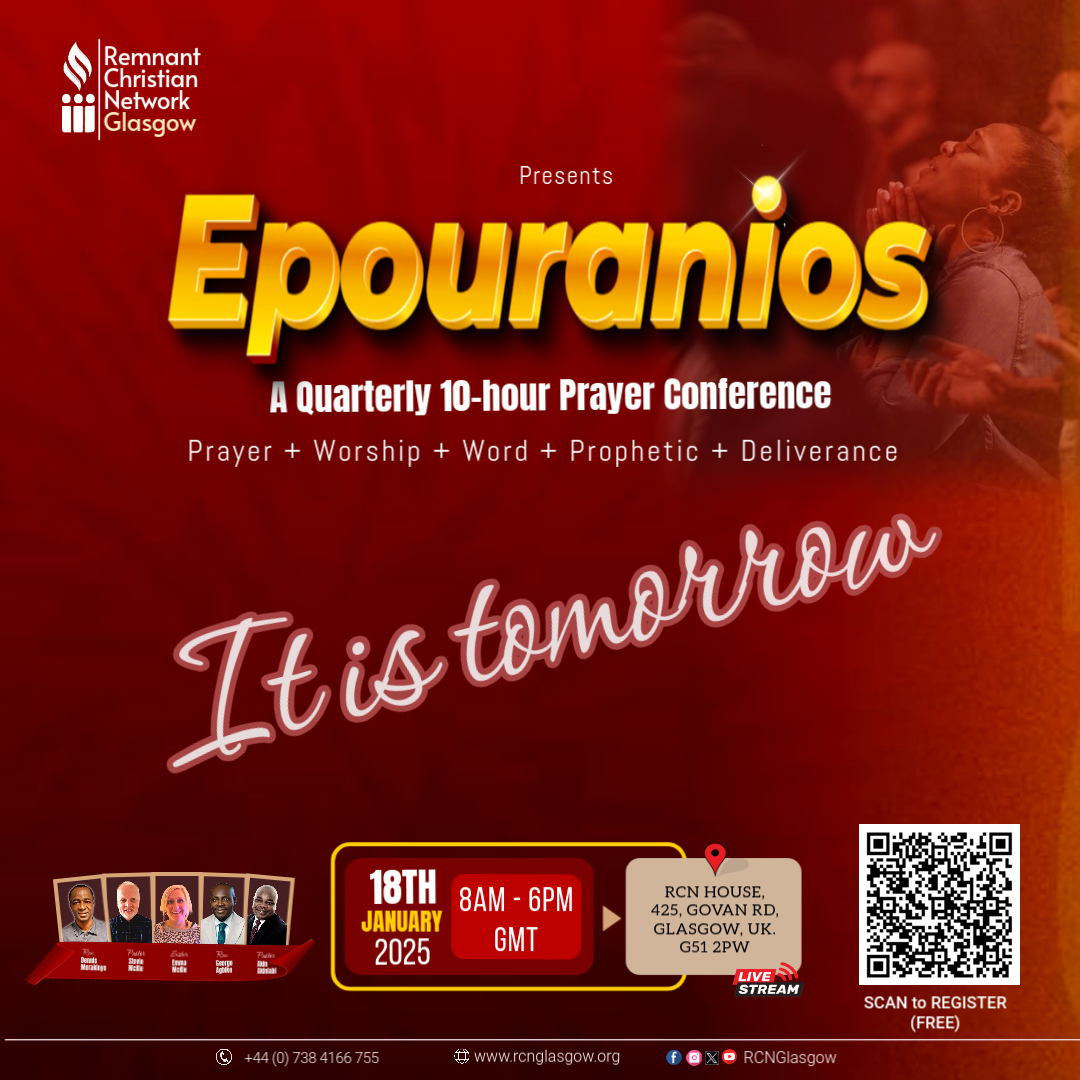 GlasgowRcn's tweet photo. Join us tomorrow at EPOURANIOS to explore limitless possibilities in God.    

Please Register by scanning the QR-code on the flyer.  

#HeavenlyPlaces #Epouranios #PrayerProgram #DivineEncounter #SupernaturalTouch #SpiritualAwakening

Show less https://t.co/GcWPlFr9xO