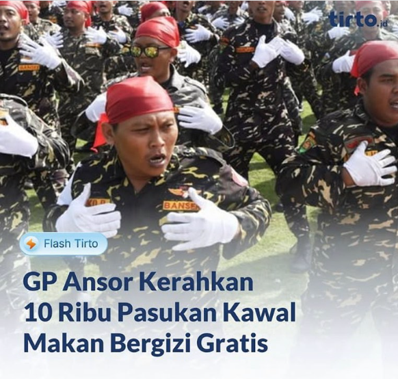 MurtadhaOne1's tweet photo. Maaf... ini koq makan gratis aja sampai harus dikawall?? 

Bukankah puluhan ribu pengawal itu justru akan mengurangi jatah makan gratiss?? 🤔 https://t.co/lybuvQdIzL