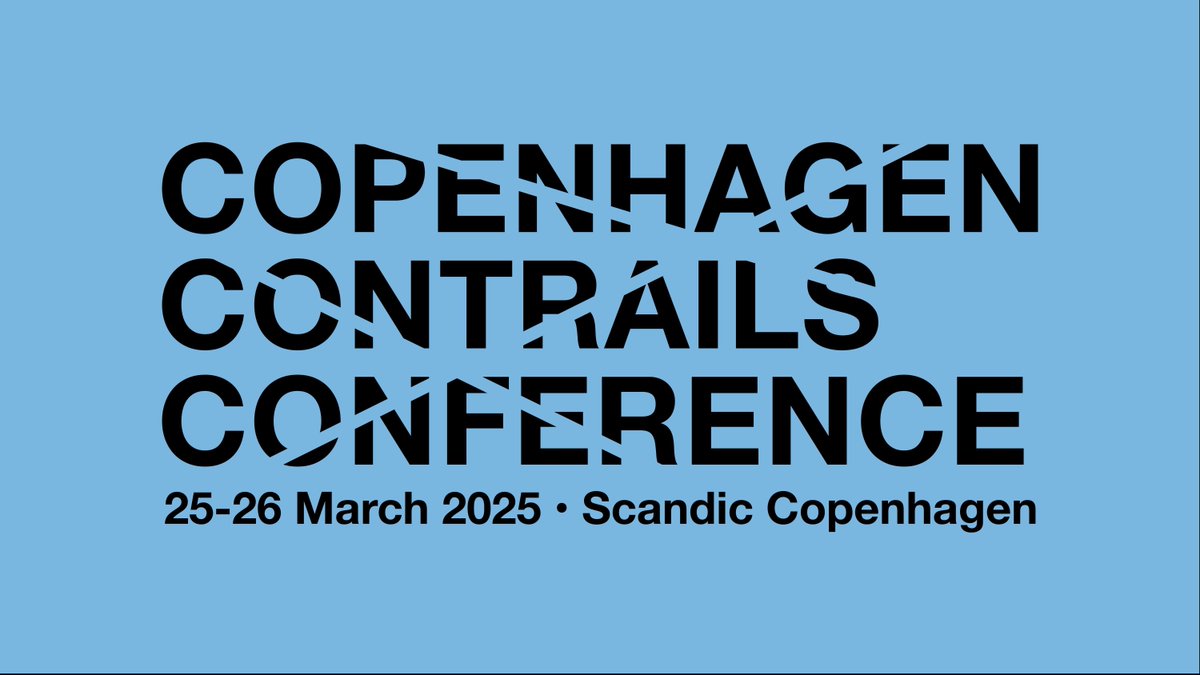 2025 marks a pivotal moment for aviation and the climate.

This March, join the Copenhagen Contrail Conference where global aviation, climate and sustainability leaders will gather to turn contrail science into climate progress.

Learn more: bit.ly/42cI9MV
Register: