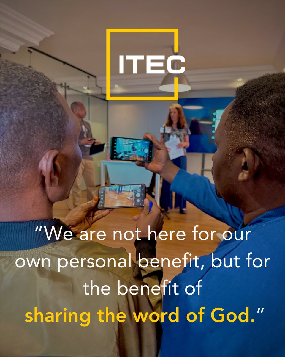 itecusa's tweet image. On a recent film training in North Africa, one of the film trainees shared a devotion to open class. As a refugee who has faced unimaginable hardships and loss at the hands of angry men, he shared with us the importance of loving one another as Christ has loved us.