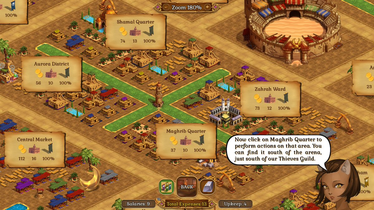 WinterwolvesG's tweet photo. I'm doing the map missions tutorial. At first I had Labwa displayed full body on the right, but then I found she was too distracting ๐๐ฅด#screenshotsaturday #indiedev #indiegame #townsim #strategy https://t.co/WTNI884iDu
